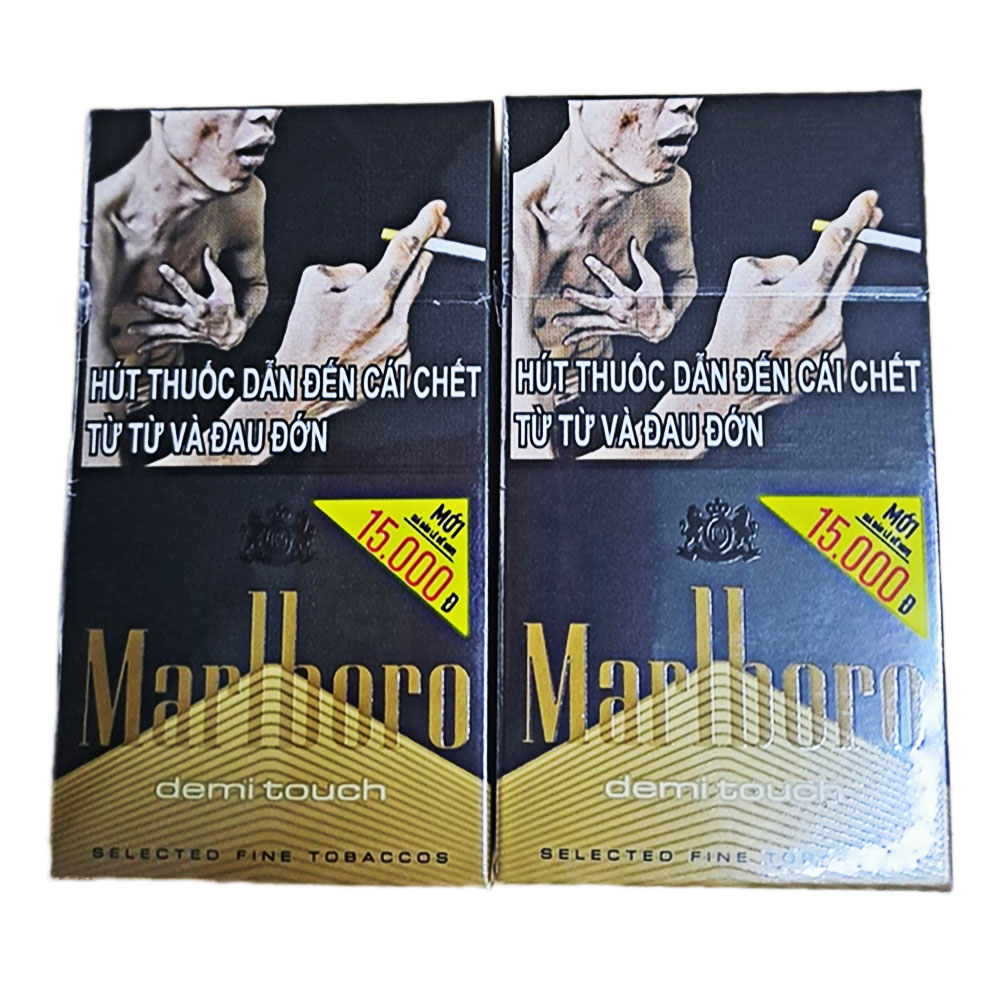 Thuốc lá Marlboro vàng đen)  
