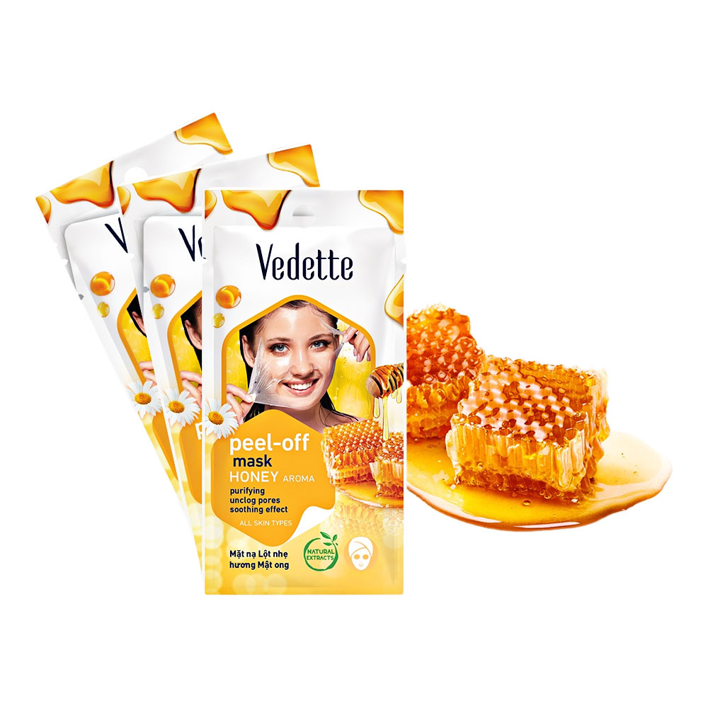 Đắp mặt nạ Vedette lột nhẹ Mật Ong 12ml