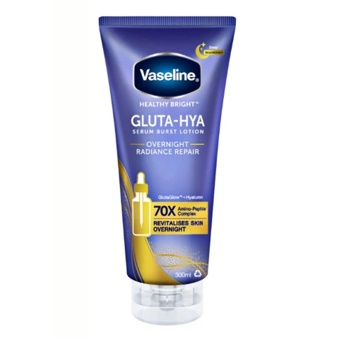 Sữa dưỡng thể Vaseline GLUTA-HYA ban đêm 330ml 