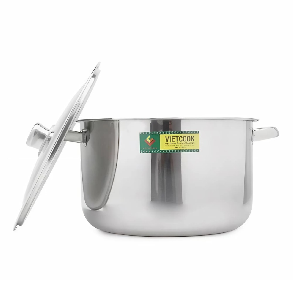 Nồi 3 đáy nắp inox Vietcook 24cm( b)