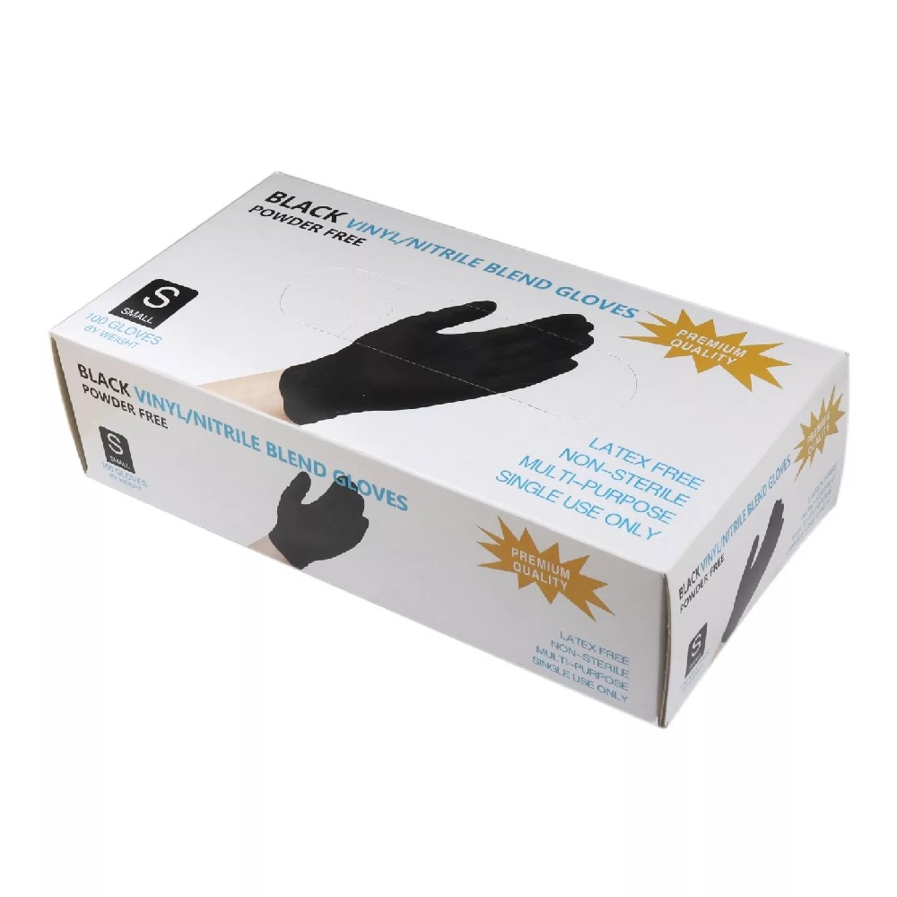 Găng tay đen cấp vinyl black size S   size S 