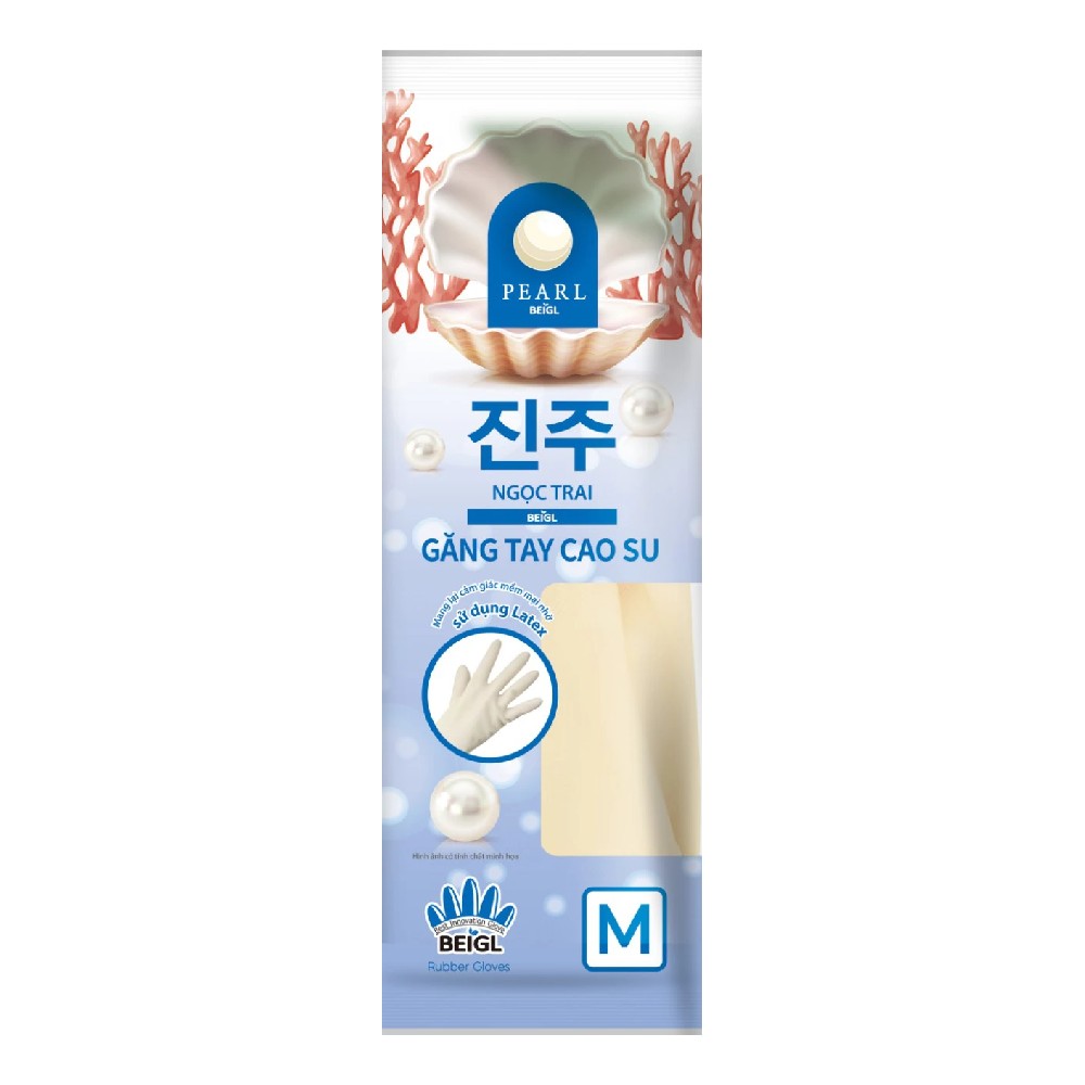 Găng tay cao su Ngọc Trai   size M 