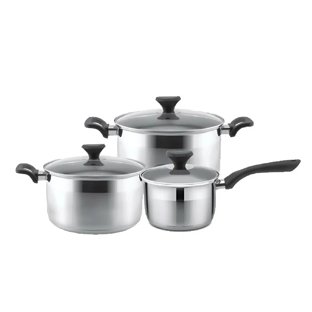 Bộ nồi Inox Famco   size 16 20 24cm 6106FC