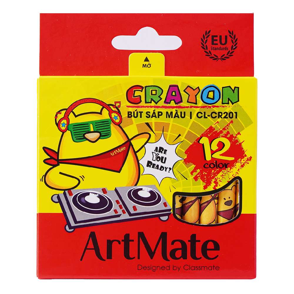 Bút sáp màu  Classmate 12 màu CL-CR201  