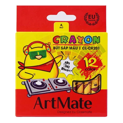 Bút sáp màu  Classmate 12 màu CL-CR201  