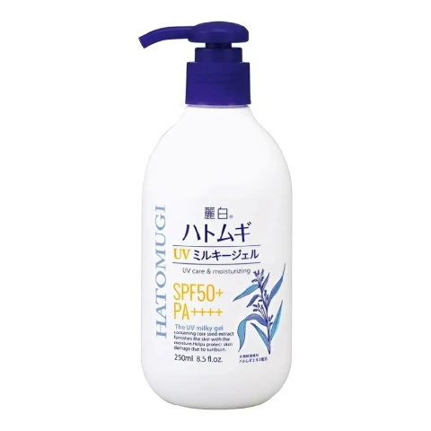 Sữa dưỡng thể Hatomugi chống nắng, dưỡng ẩm,sáng da SPS50+ PA+ 250ml 