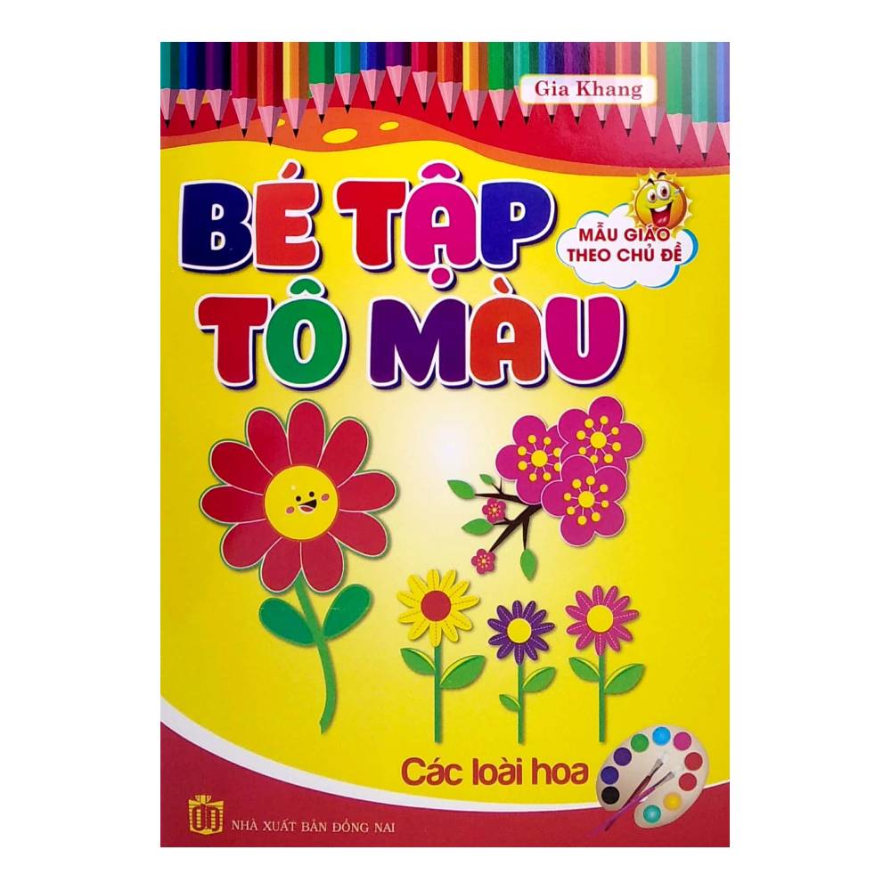 Tập tô màu mẫu giáo - Hoa