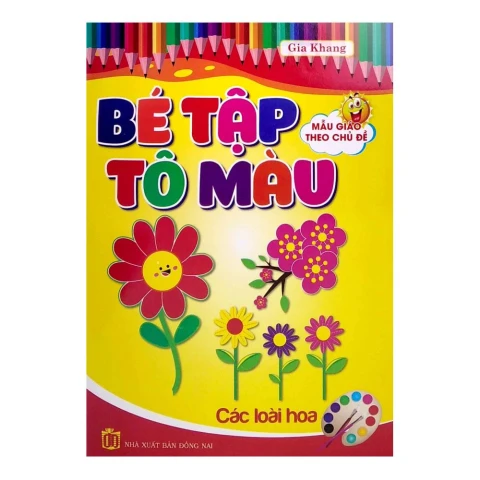 Tập tô màu mẫu giáo - Hoa