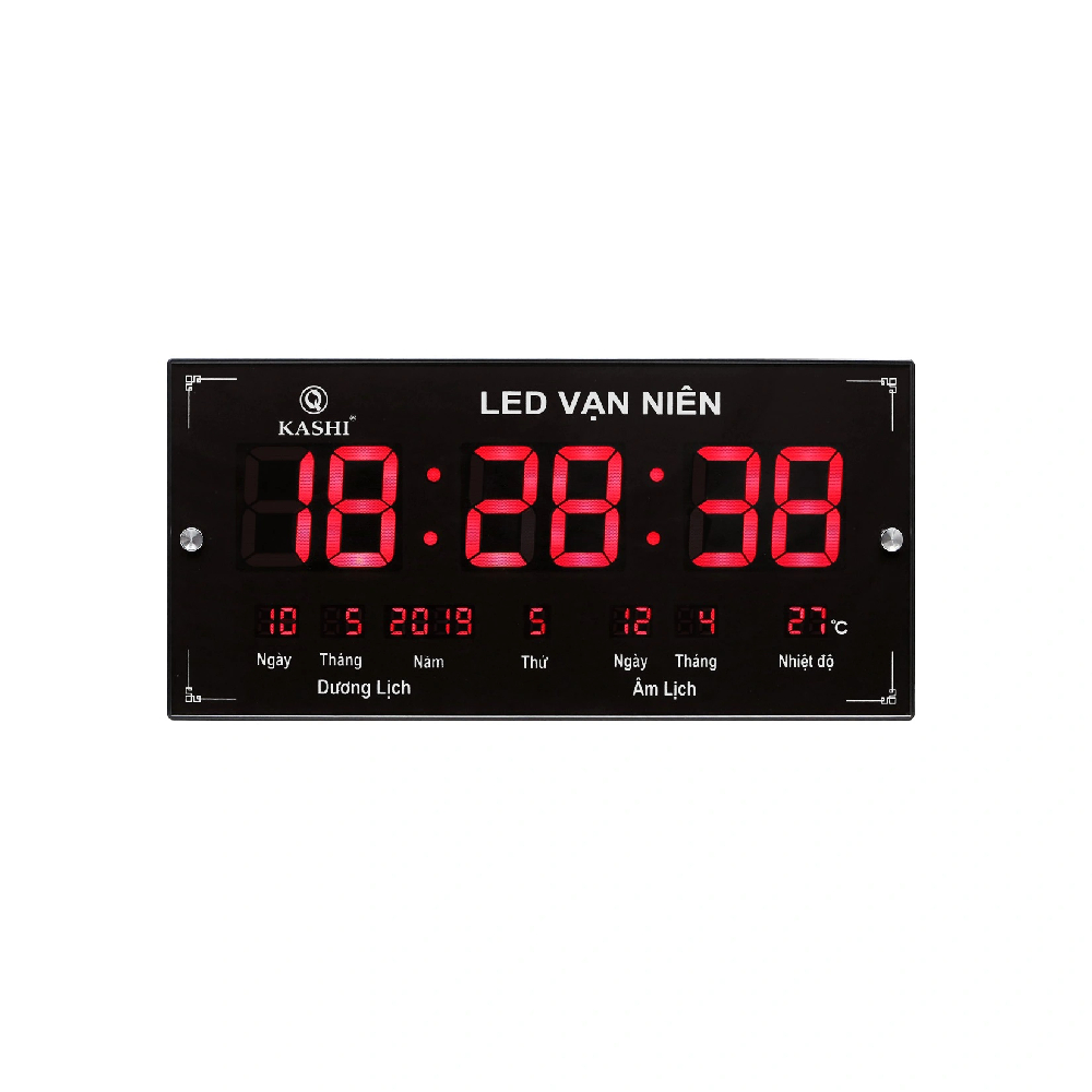 Đồng hồ treo tường  HM555 đen CN