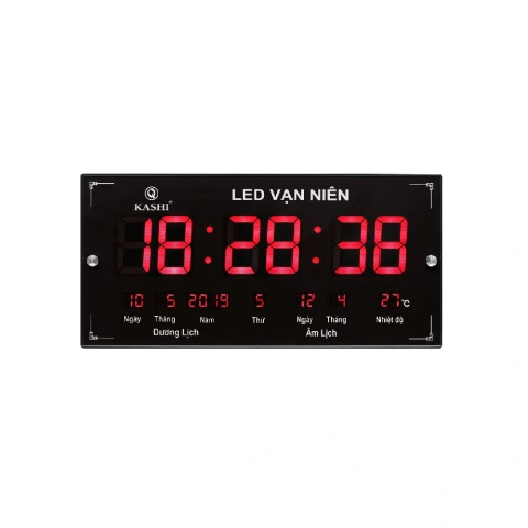 Đồng hồ treo tường  HM555 đen CN