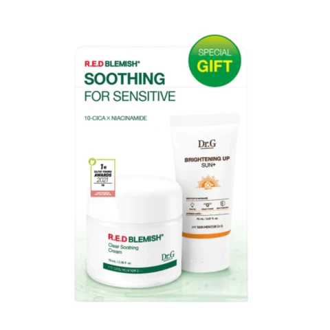 Bộ chăm sóc da Dr.G R.E.D BLEMISH Clear Soothing Cream Bonus Set 30ml 