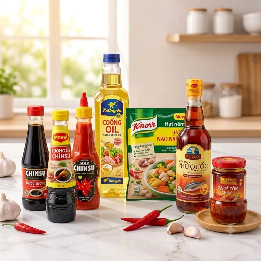 Dầu Ăn, Nước Chấm, Gia Vị