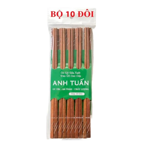 Đũa gỗ cao cấp xuất khẩu  khảm hoa dây  