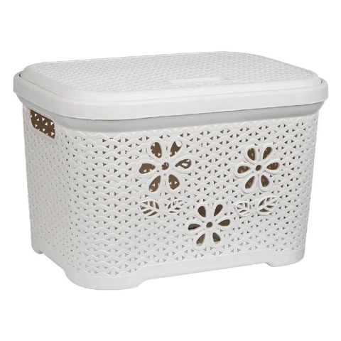 Giỏ nhựa nắp hoa Việt Nhật   5158