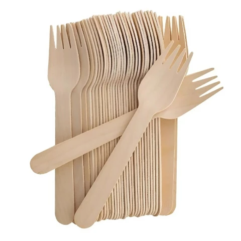 Dĩa gỗ dùng 1 lần  20 cái 10.5cm 