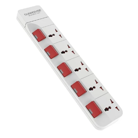 Ổ cắm điện  Sunhouse   SHE-OC1-5RD