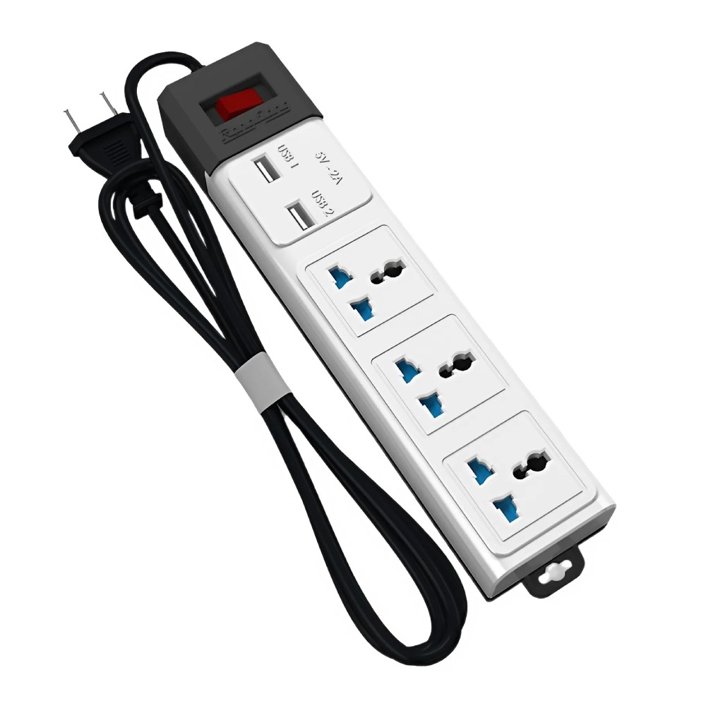 Ổ cắm  Rạng Đông đa năng 3M OC02.USB3C-3M-10A