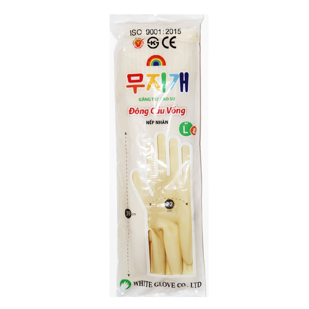 Găng tay cầu vồng   size L 