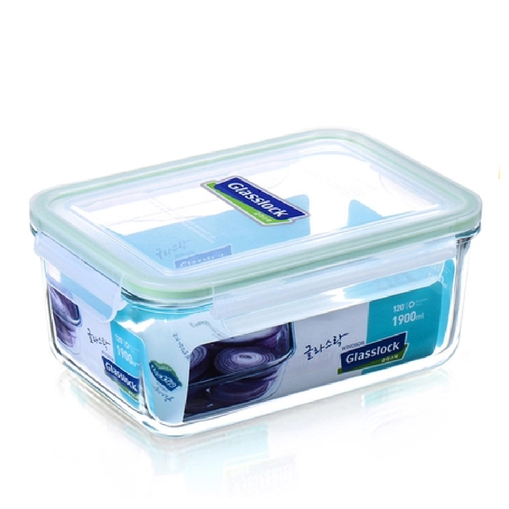 Hộp thủy tinh chữ nhật chịu lực  glass lock  180ML HQ-MCR018-015