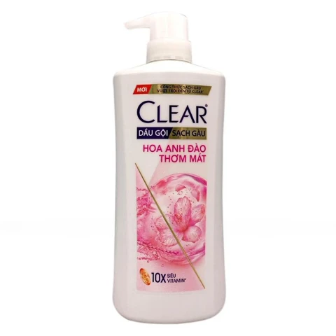 Dầu gội  Clear hương hoa anh đào thơm mát  630g