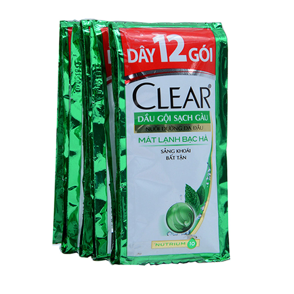Dầu gội  Clear mát lạnh bạc hà  6g