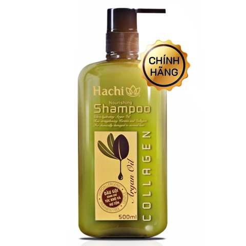 Dầu gội  Hachi Argan chăm sóc tóc hư tổn  800ml