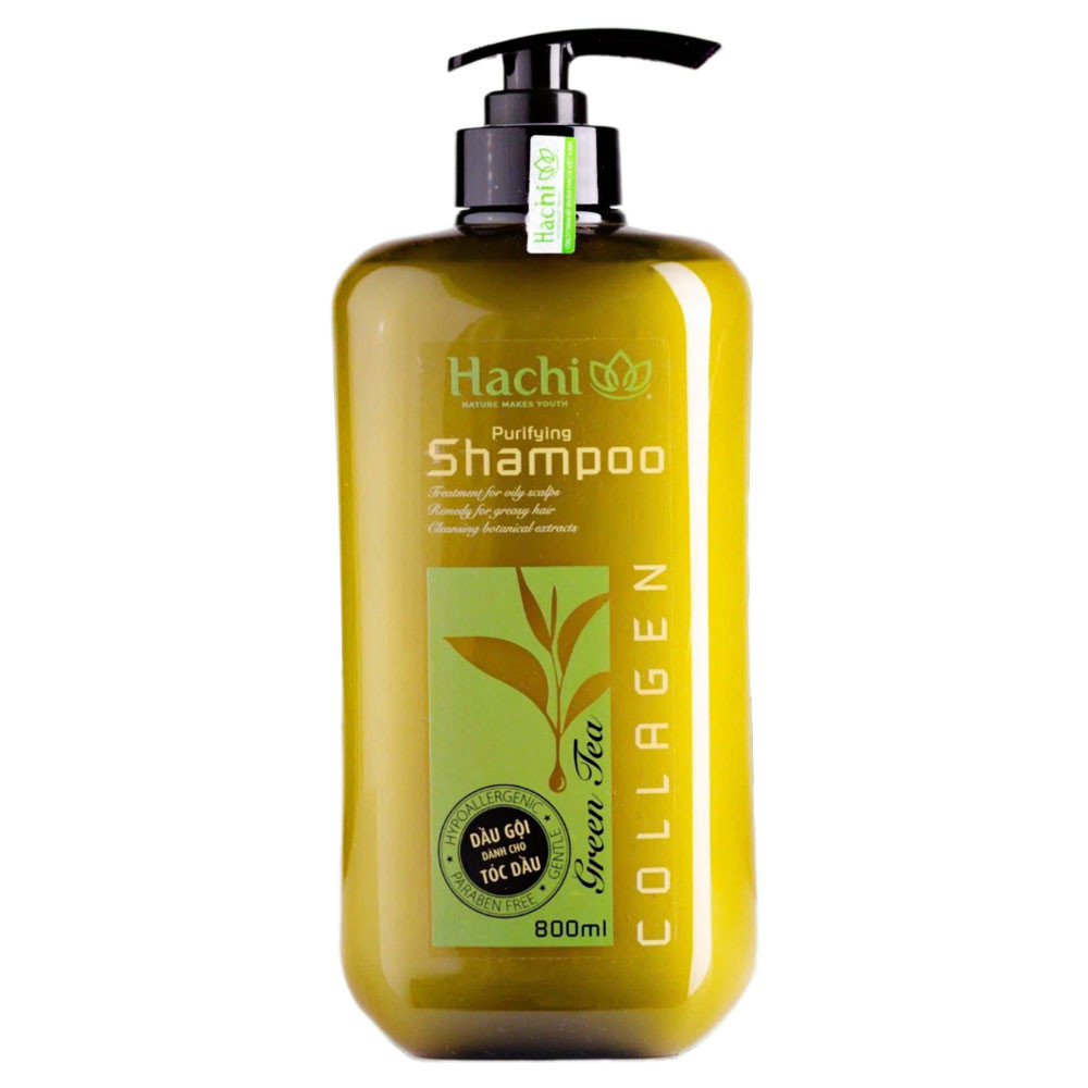 Dầu gội  Hachi Purifying trà xanh cho tóc dầu kiểm soát nhờn  800ml