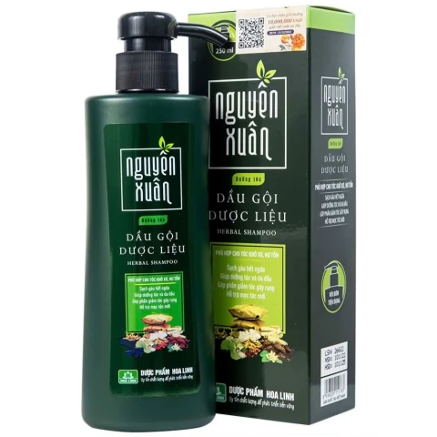 Dầu gội dược liệu  Nguyên Xuân  dưỡng tóc chai xanh  250ml