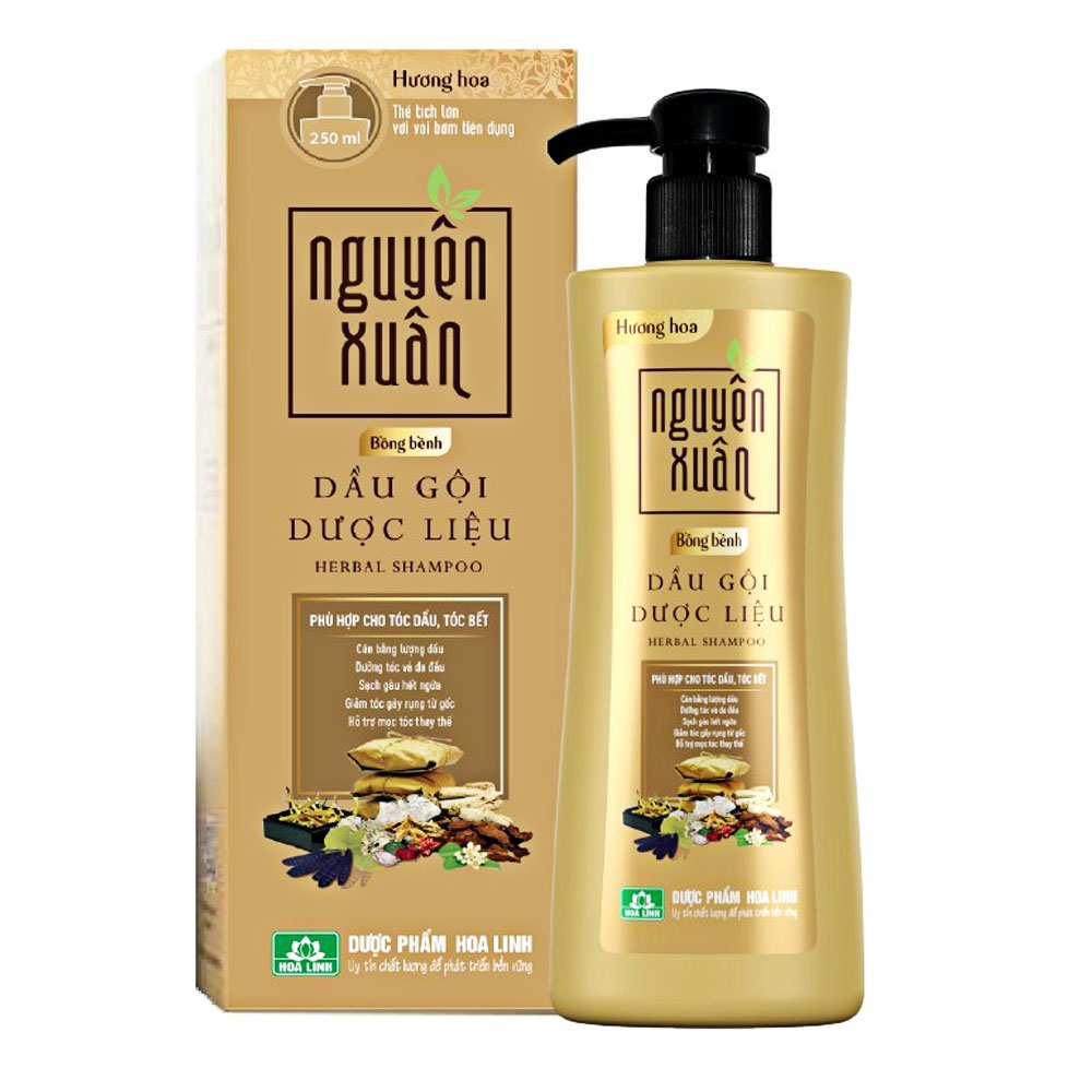 Dầu gội dược liệu  Nguyên Xuân bồng bềnh cho tóc dầu  250ml