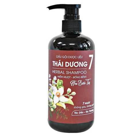 Dầu gội dược liệu Thái Dương 7 Gold dược liệu hoa bưởi tây  500ML