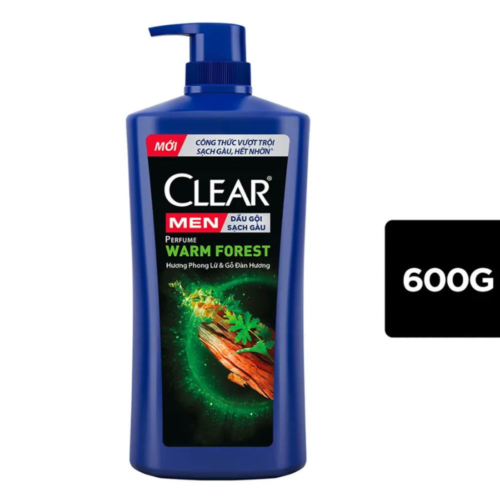 Dầu gội  Clear Men hương nước hoa phong lữ  đàn hương  600g
