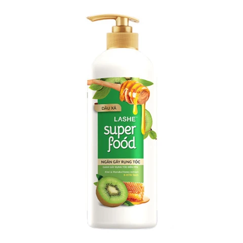 Dầu xả Lashe  Superfood phục hồi hư tổn chai   550g