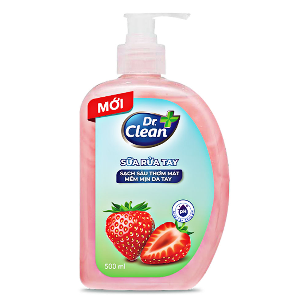 Nước rửa tay Dr clean hương dâu 500ml