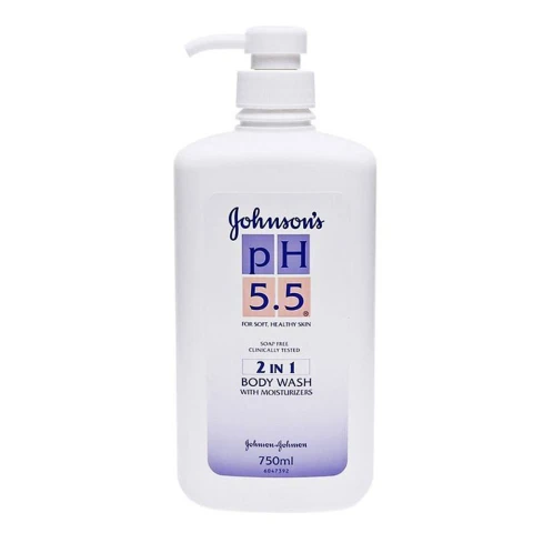 Sữa tắm Johnson s  PH 5.5 2 in 1 trắng  750ml
