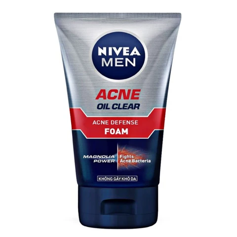 Sữa rửa mặt Nivea Men Acne Oil Clear giảm mụn 82378 100g 