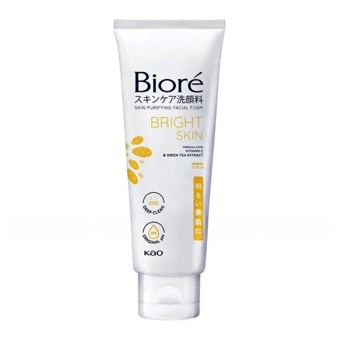 Sữa rửa mặt Biore trắng hồng tự nhiên  100g