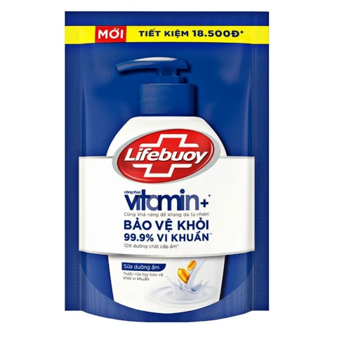 Nước rửa tay Lifebuoy sữa dưỡng ẩm túi   400g