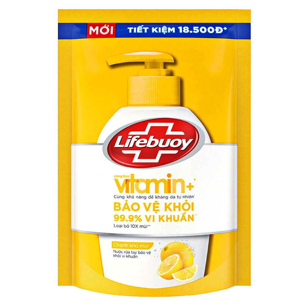 Nước rửa tay Lifebuoy  chanh khử mùi túi  400g