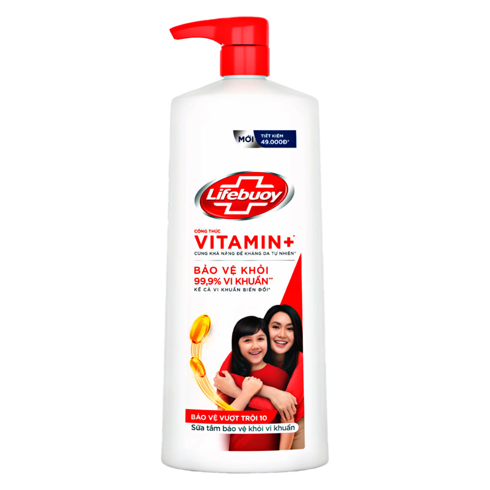 Sữa tắm Lifebuoy bảo vệ vượt trội chai  800g