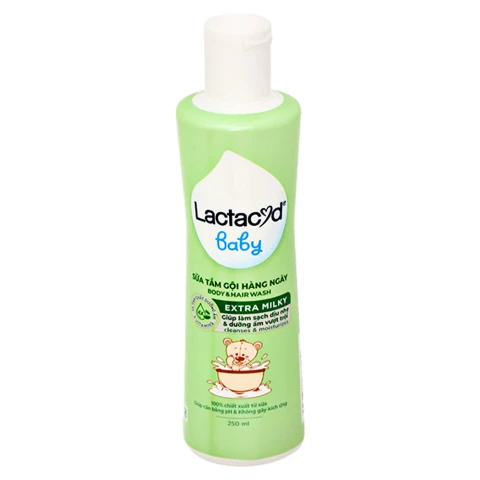 Sữa tắm gội trẻ em Lactacyd Extra Milky 250ml
