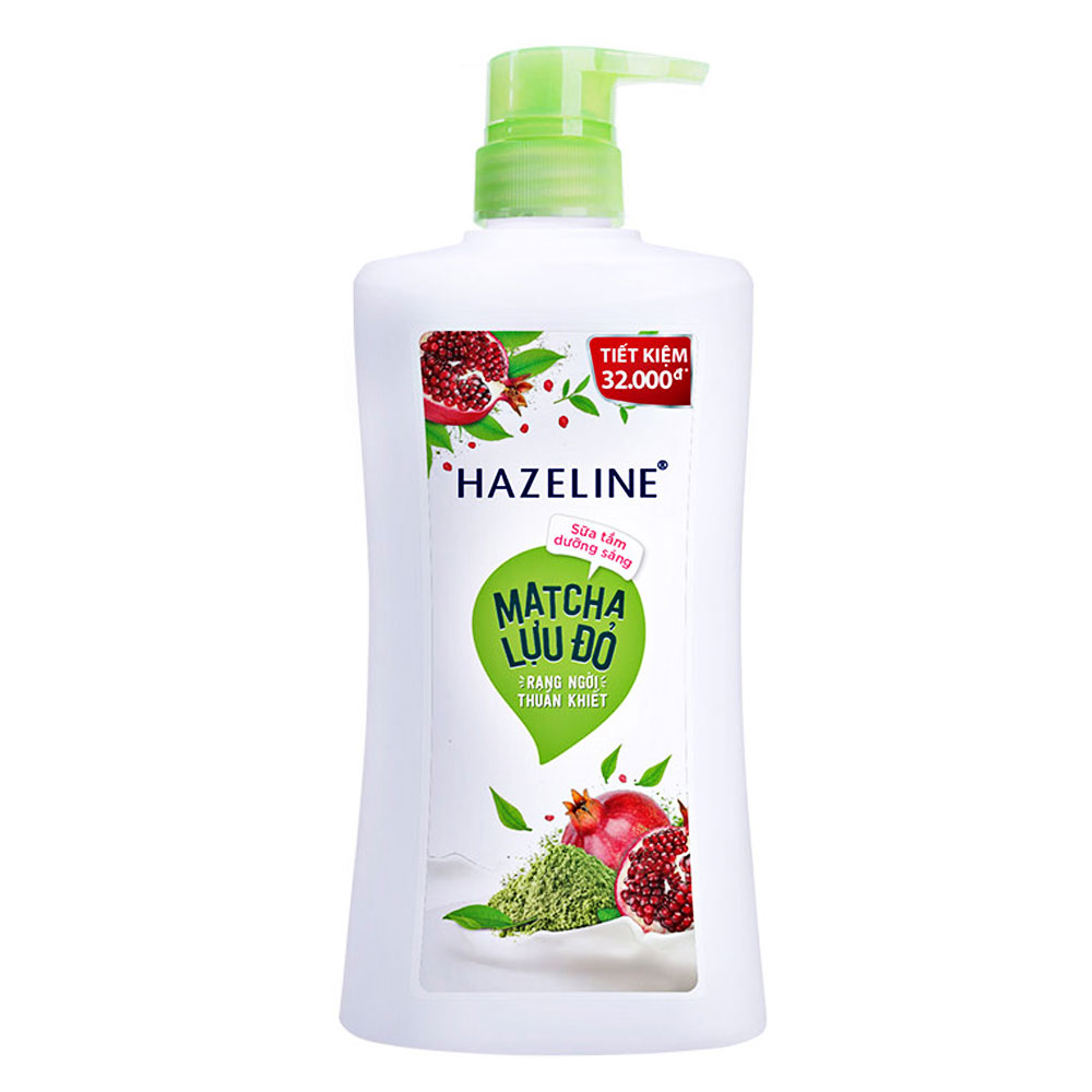 Sữa tắm Hazeline Matcha Lựu Đỏ/hoa nhài chai 670G/8