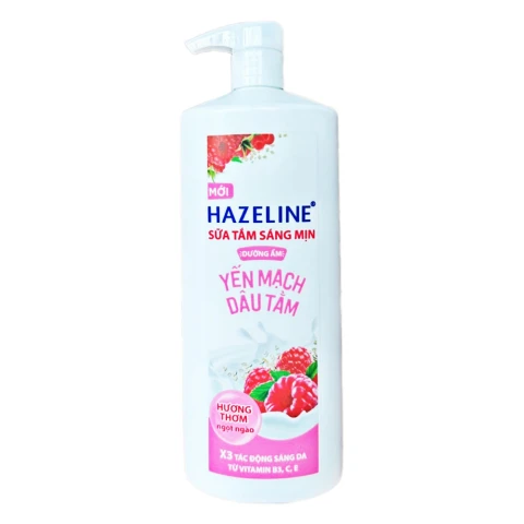 Sữa tắm Hazelin  Yến Mạch Dâu Tằm chai  1kg