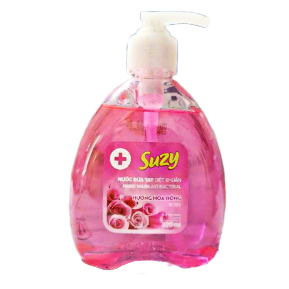 Nước rửa tay Suzy  hương hoa hồng chai  320ml
