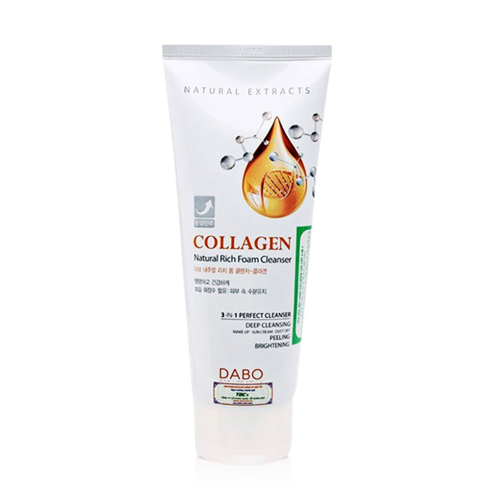 Sữa rửa mặt Dabo Natural Rich Collagen  180ml