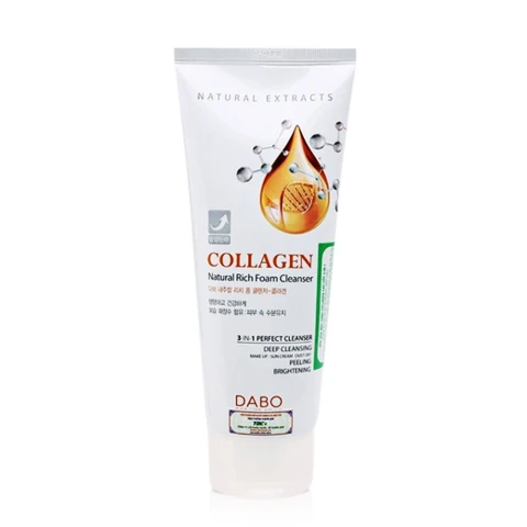 Sữa rửa mặt Dabo Natural Rich Collagen  180ml