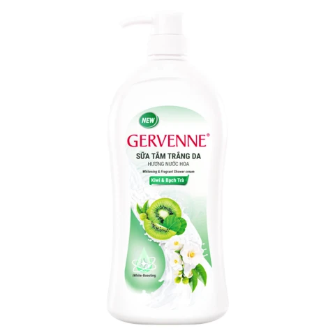 Sữa tắm Gervenne Hương Kiwi và Bạch Trà 900g ( xanh)/12
