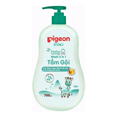 Sữa tắm gội trẻ em Pigeon  2 in 1 Jojoba 700ml
