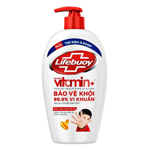 Nước rửa tay Lifebuoy bạc bảo vệ chai  450g
