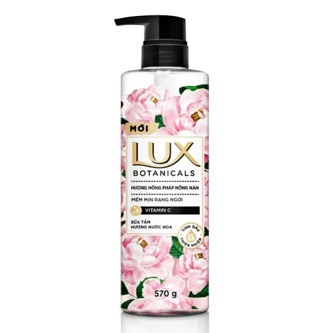 Sữa tắm Lux hồng pháp nồng nàn 570g