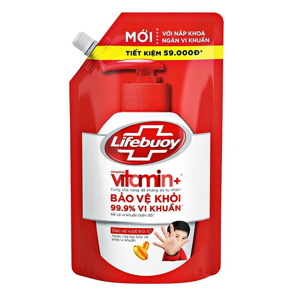 Nước rửa tay Lifebuoy chanh khử mùi túi 1L